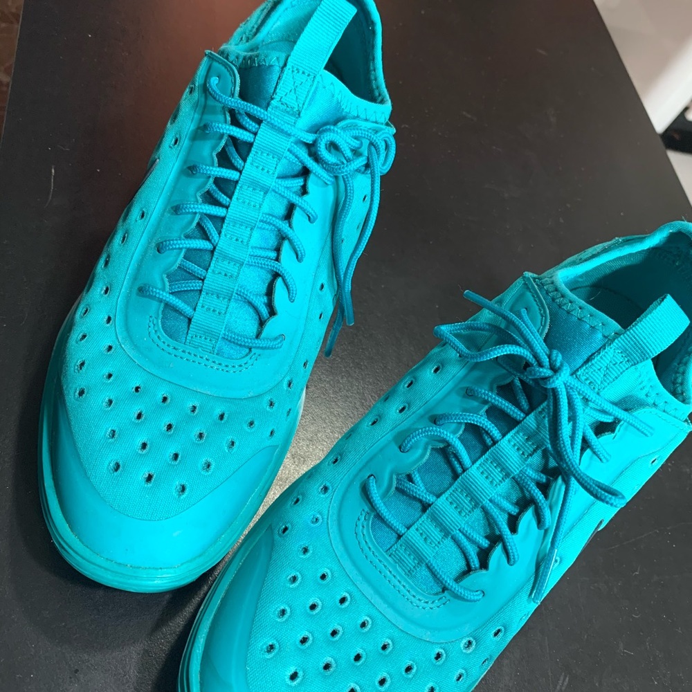 Teal Nike shoes